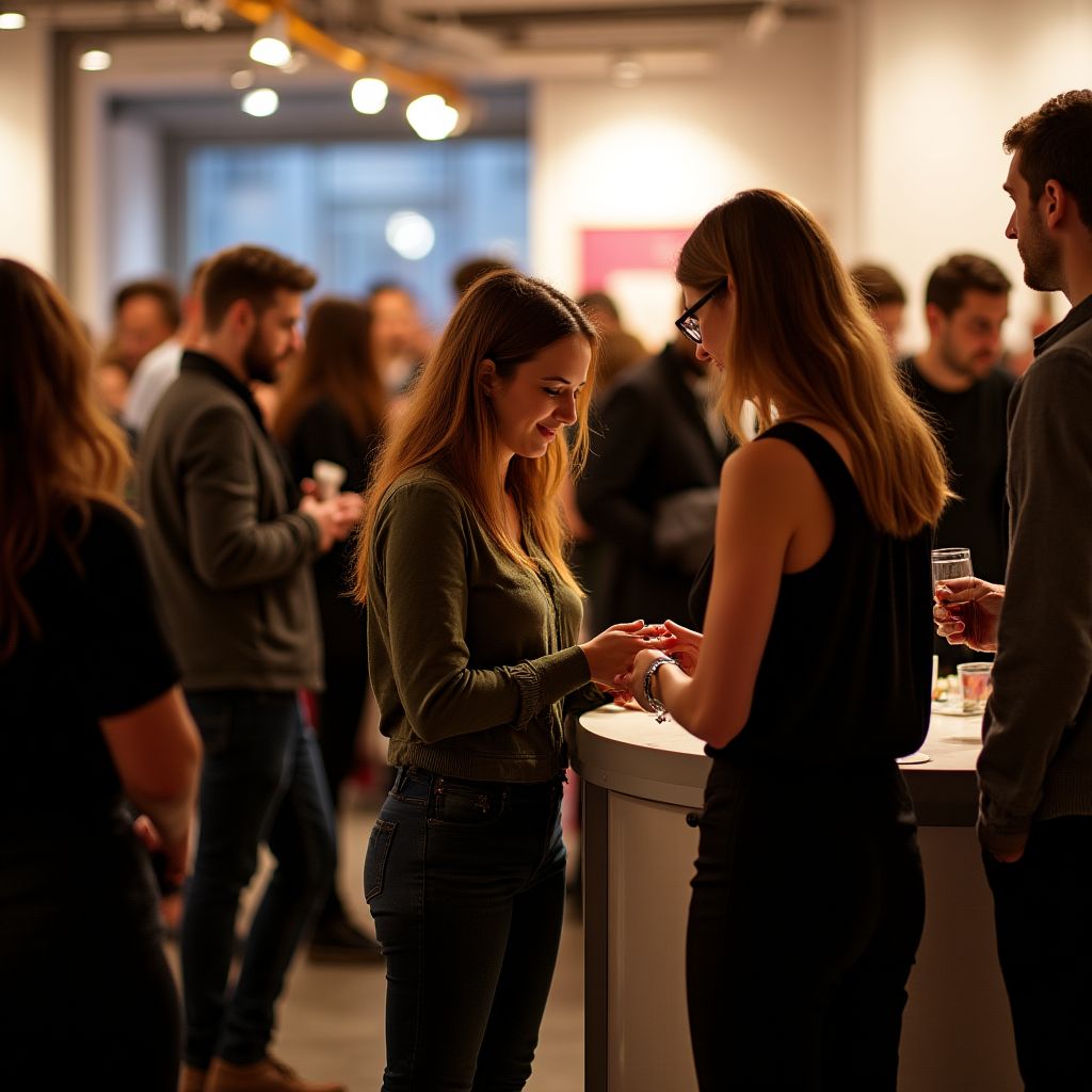 Evento de networking con profesionales de la industria.