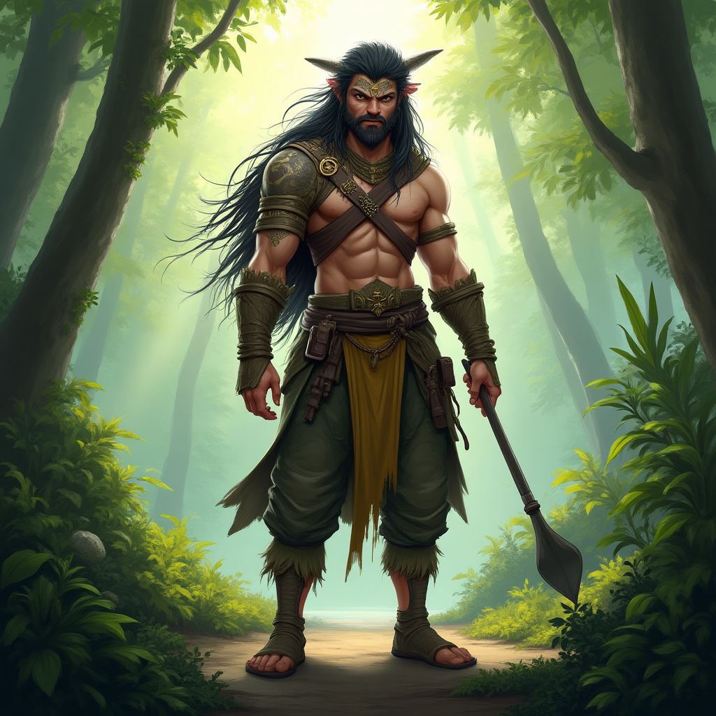 Ilustración digital de un personaje para un videojuego